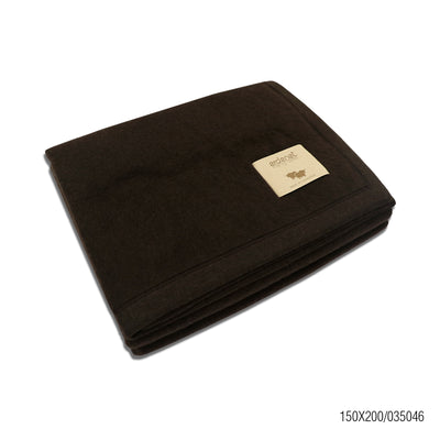 Yak Wool Blanket, Dark Brown