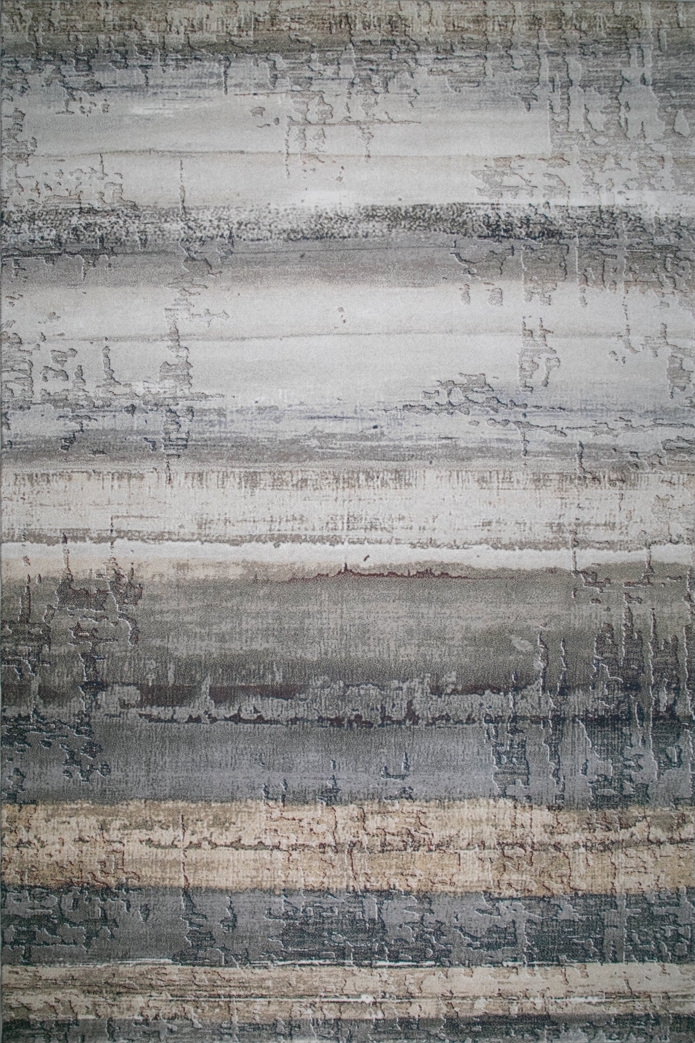 Modern grey distressed carpet, marble like pattern, made by Mongolian wool. 