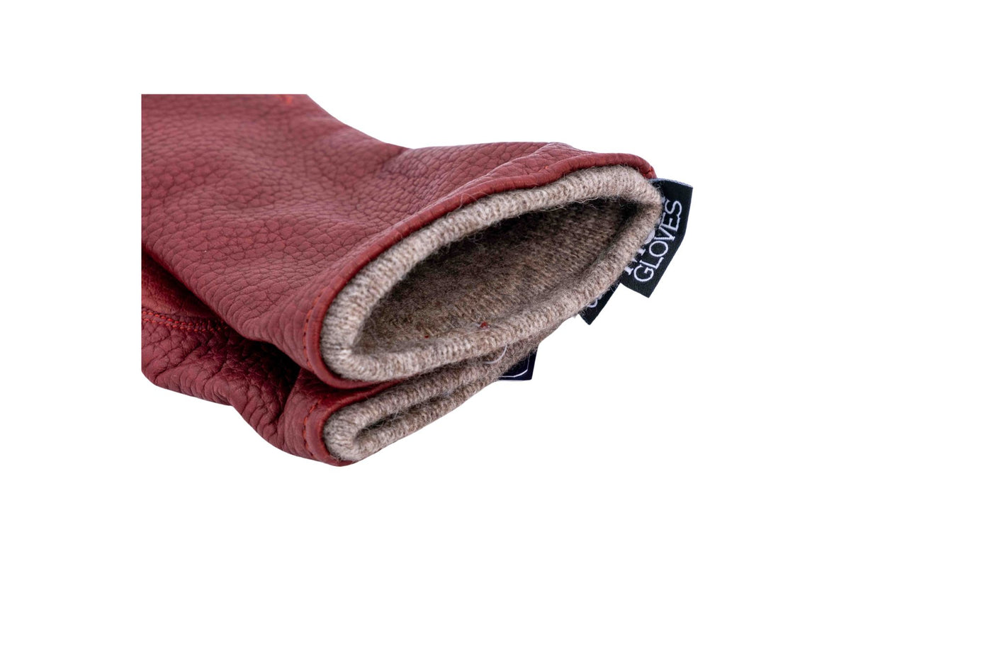 Classic Leather Gloves Burgundy for Women