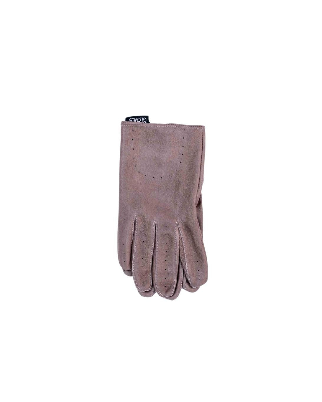 Leather Gloves Soft Taupe for Men
