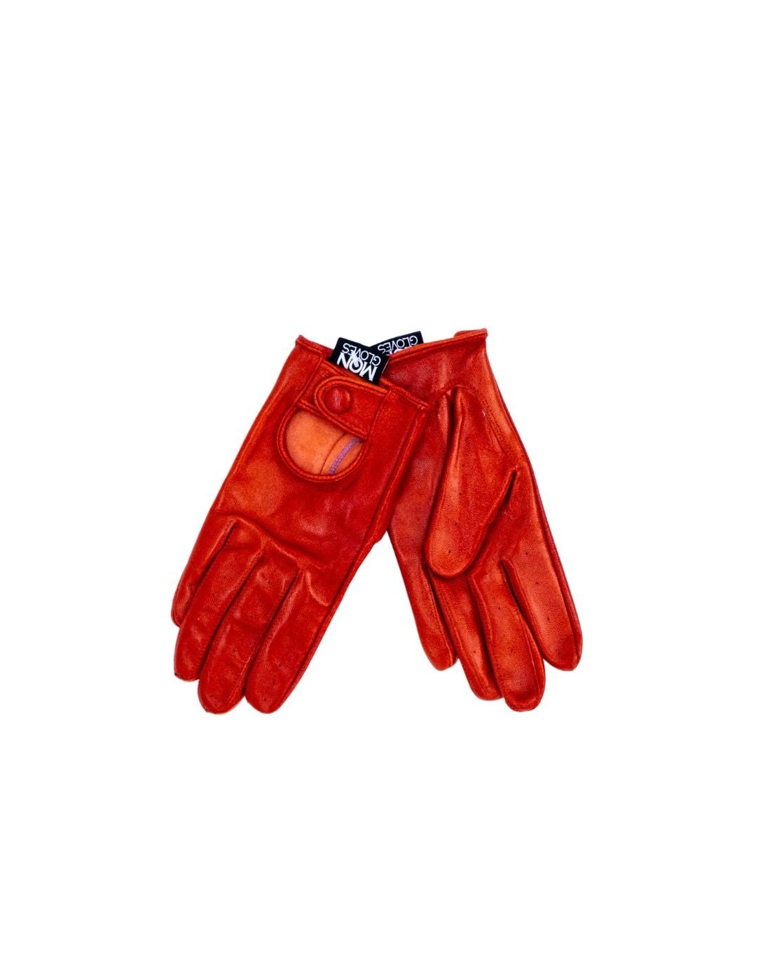 Driving Leather Gloves Red for Women
