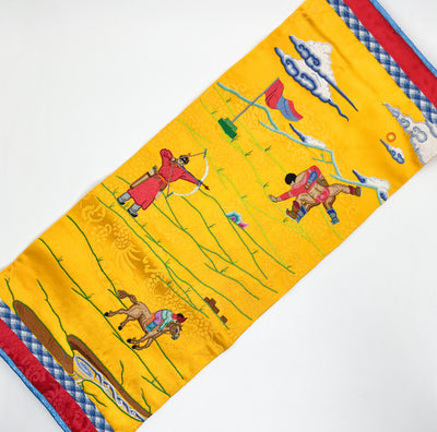 Mongolian Traditional Snuff Bottle Bag, Naadam
