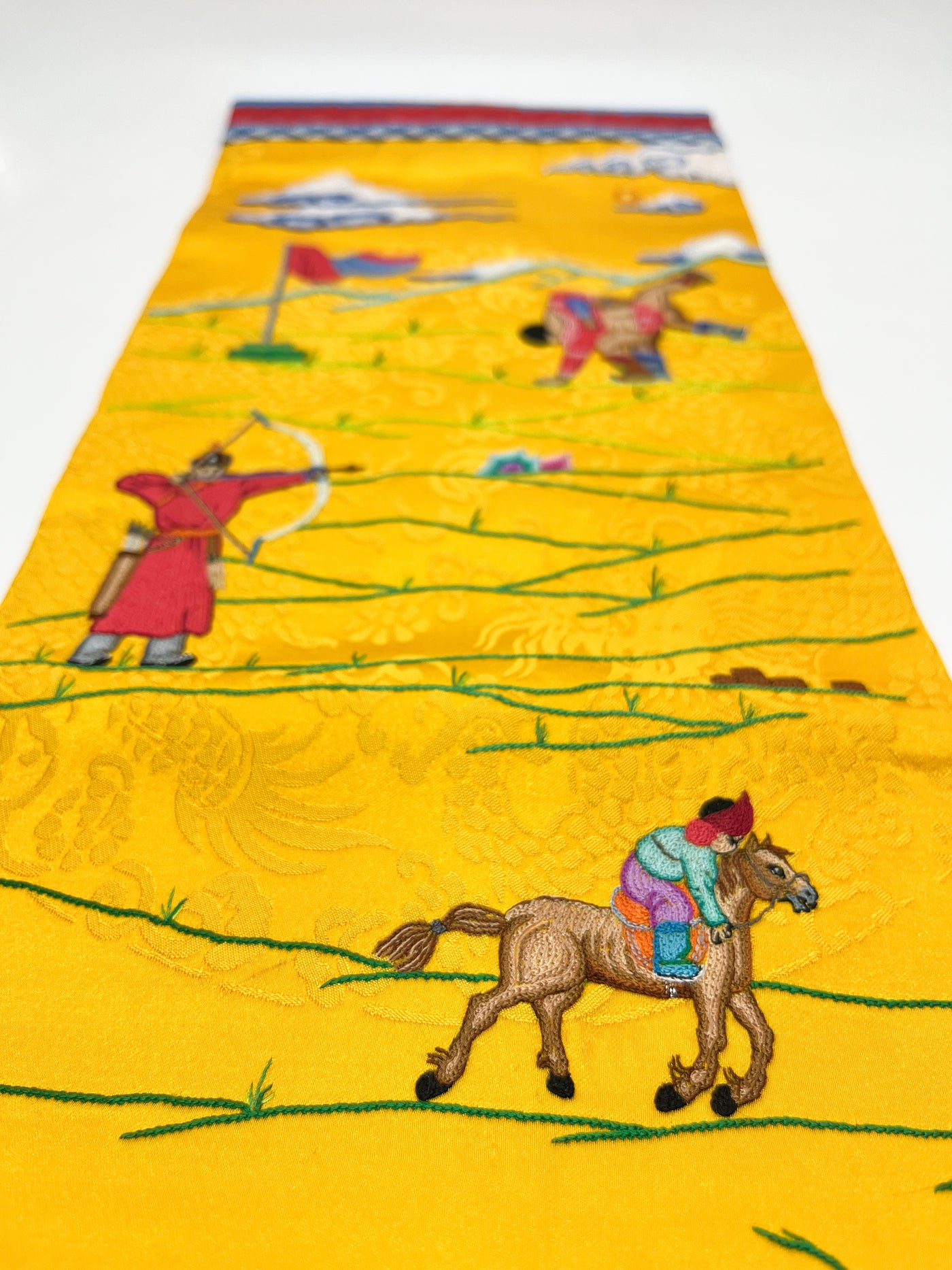 Mongolian Traditional Snuff Bottle Bag, Naadam
