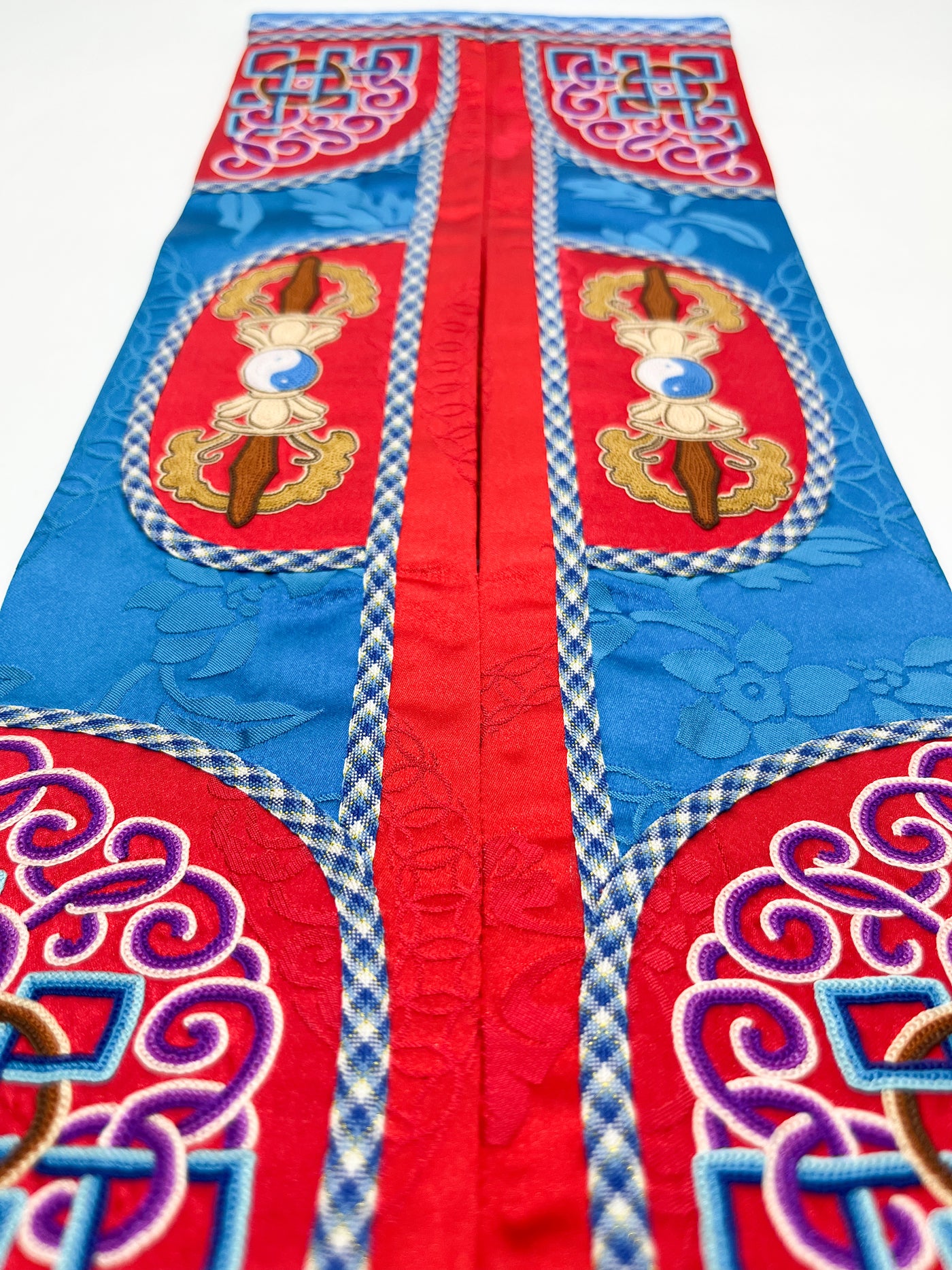 Mongolian Traditional Snuff Bottle Bag, Four Mighty Creature