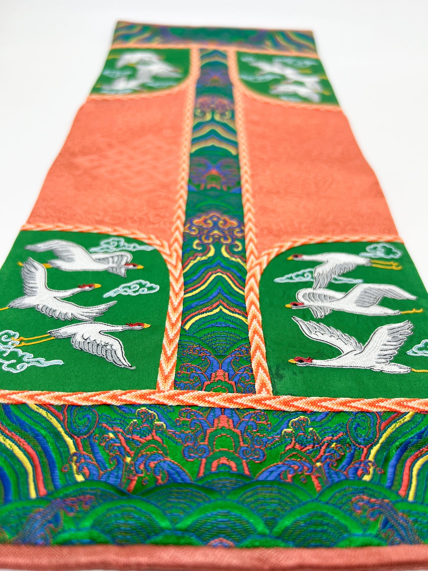 Mongolian Traditional Snuff Bottle Bag, Crane