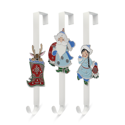 New Year Wreath Door Hanger Snow Maiden