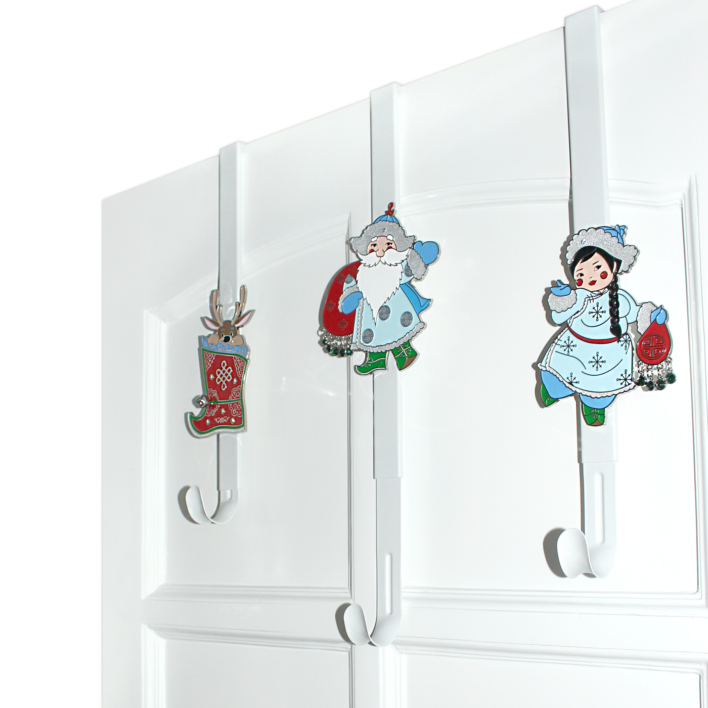 New Year Wreath Door Hanger Snow Maiden