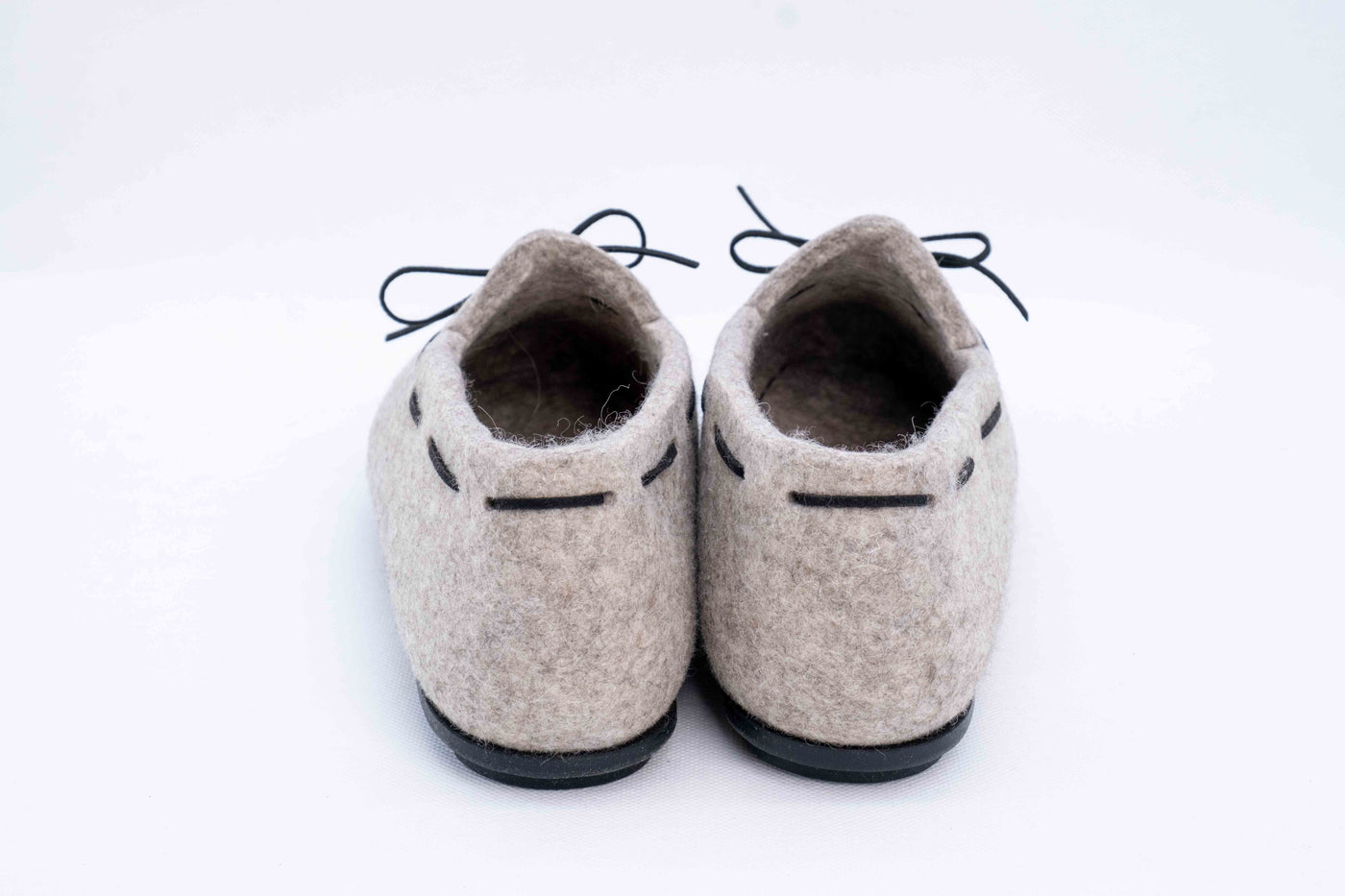 Felt Loafers for Women with Laces
