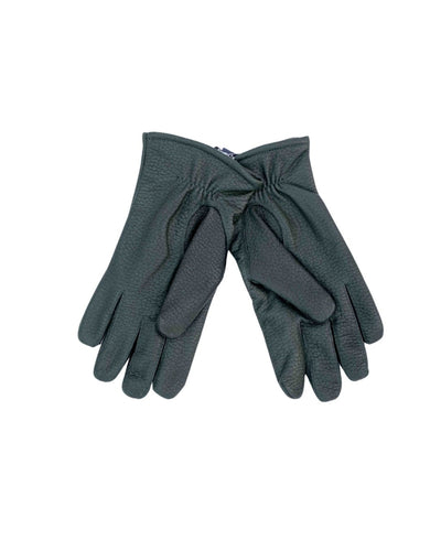 Classic Leather Gloves Dark Green for Men