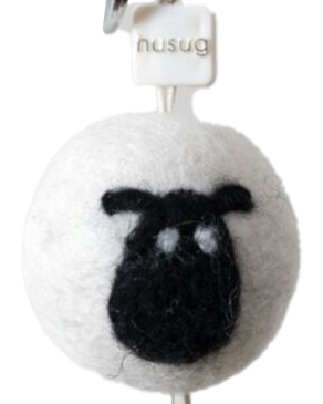 Felt Sheep Keychain